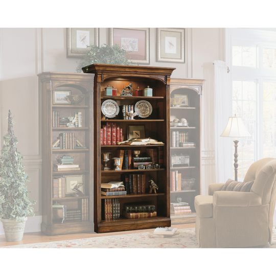 Brookhaven Open Bookcase - 45"W x 82.25"H x 17.5"D