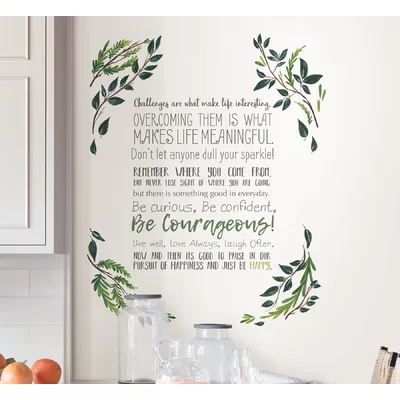 Just Be Happy Art Kit Wall Decal