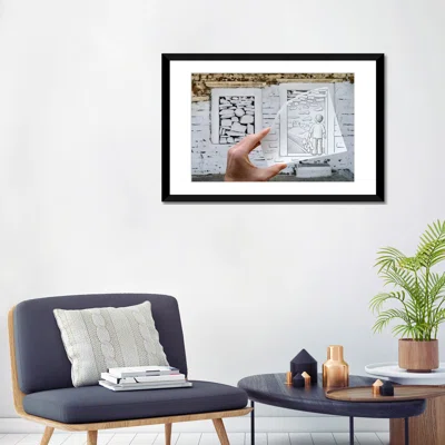 'Pencil Vs Camera 46 - Child Dreaming' by Ben Heine Photographic Print on Wrapped Canvas
