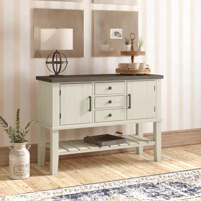Ridgley 51" Wide 3 Drawer Acacia Wood Sideboard
