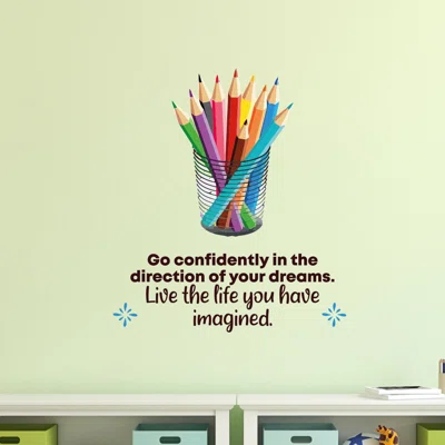Live the Life Pencils School Vinyl Wall Decal