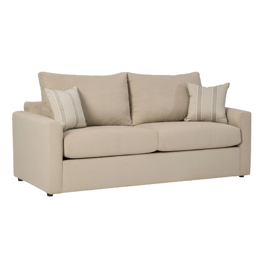 Maxwell Cream Sofa Bed With Gel Memory Foam Mattress