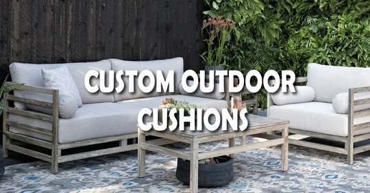 Sunbrella® - Patio Furniture Custom Size Chair Cushions, Outdoor Garden Seat Cushions Pads