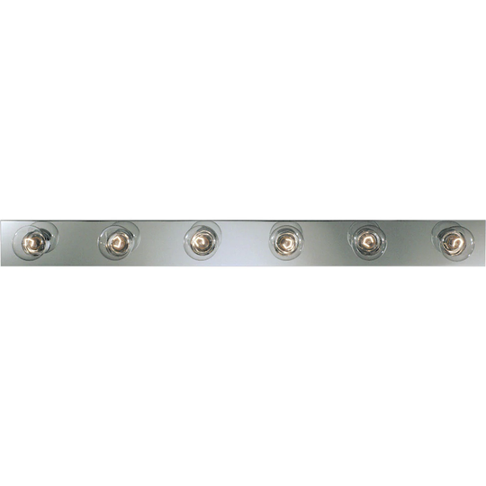 Progress Lighting Silvertone Broadway 6-light Bath Strip