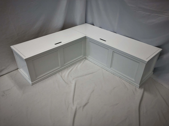 Traditional-Style Corner Bench Set/Dining Banquette Top-Opening Storage Breakfast Nook Benches