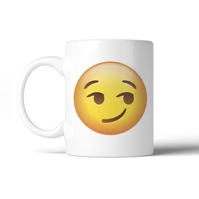 Terkel Emoji-Smirking Coffee Mug