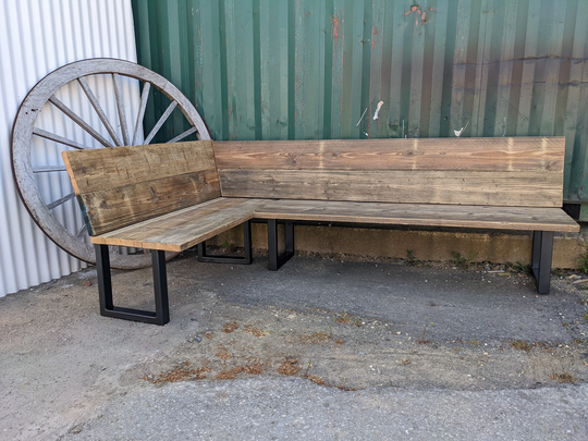 Outdoor Garden Corner Bench Sofa Scaffold Board - Furniture Fd