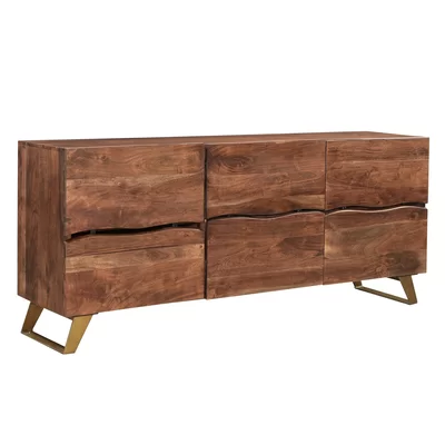 Morrell 71" Wide Acacia Wood Sideboard
