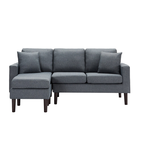 Sectional Sofa Left Hand Facing with 2 Pillows