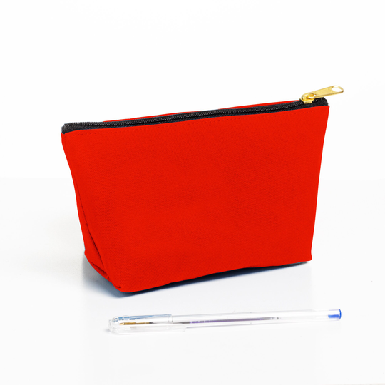 Canvas Zippered Pouch Travel Jewelry Case, Pencil Bathroom Accessory Set, Purse Accessories, Bag For Small