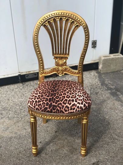As Is Animal Print Leopard Accent Chair