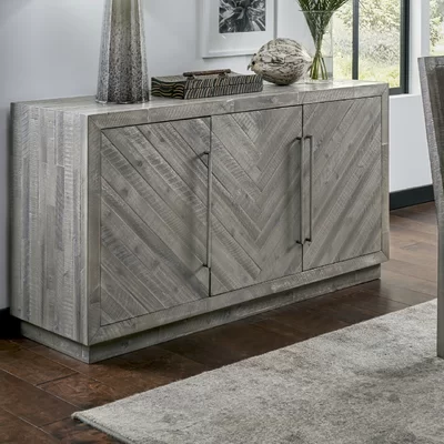 Mortenson 3 Door Wooden Sideboard