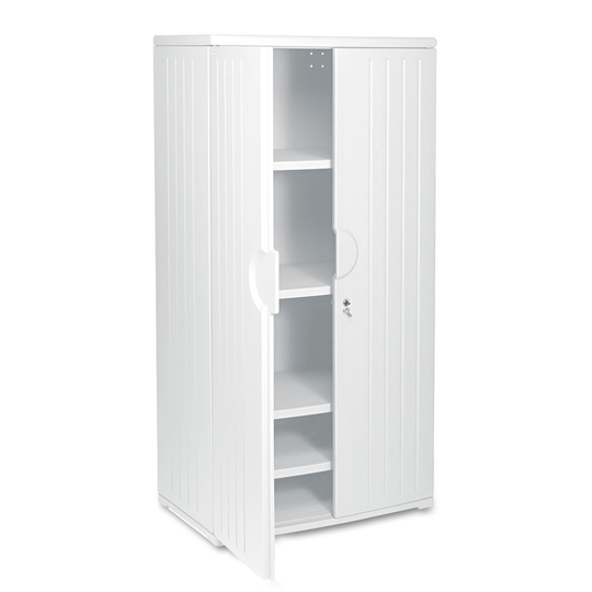 Rough N Ready Storage Cabinet, Four-Shelf, 36 x 22 x 72, Platinum - 36" x 22" x 72"
