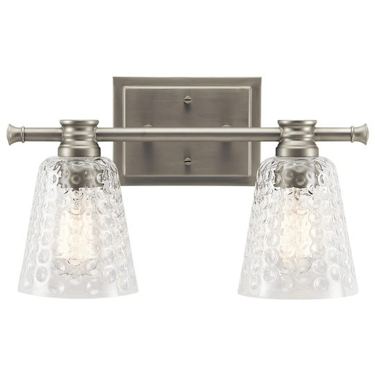 Kichler Lighting Nadine Collection 2-light Brushed Nickel Bath/Vanity Light