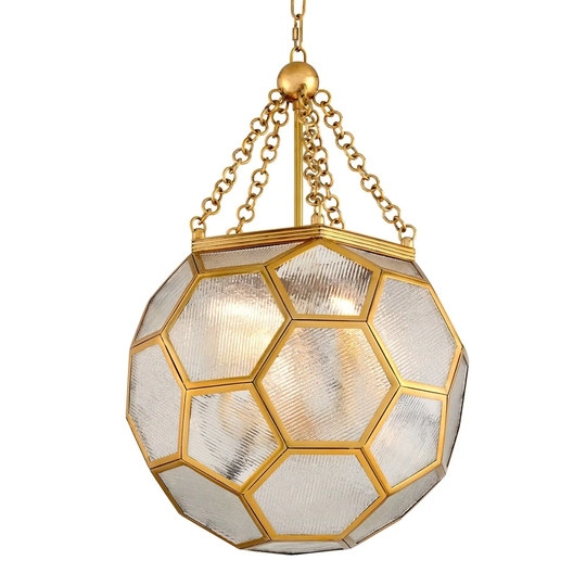 Hexsation by Martyn Lawrence Bullard Vintage Brass Pendant