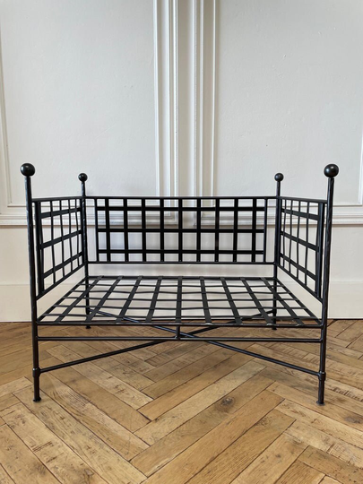 Custom Made Forged Iron European Style Lounge Chair