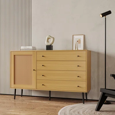 Trueblood 55.12" Wide 4 Drawer Sideboard