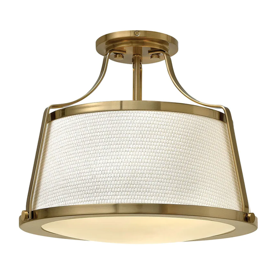 Hinkley Lighting 3 Light Semi-Flush Ceiling Fixture from the Charlotte