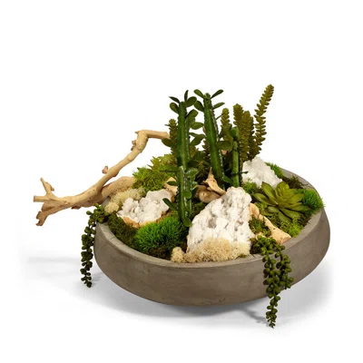 Quartz Concrete Succulent in Pot