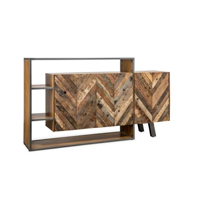 Delanei 69" Wide Acacia Wood Sideboard
