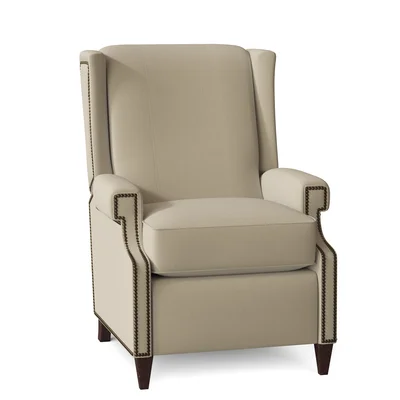 Newberry 30" Wide Genuine Leather Wing Chair Recliner