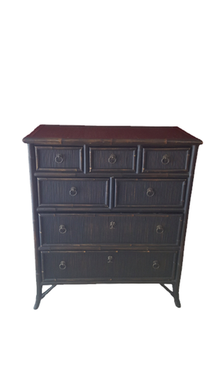 Tommy Bahama Chest Of Drawers Split Bamboo Pencil Reed