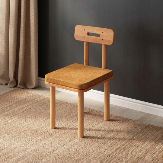 Solid Wood Dining Chairs Demontha, Minimalist Chairs, Made Of Beech Wood