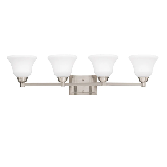 Kichler Lighting Langford Collection 4-light Brushed Nickel LED Bath/Vanity Light
