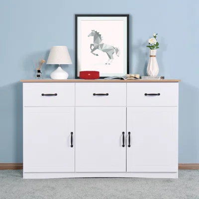 53.15" Wide 3 Drawer Sideboard