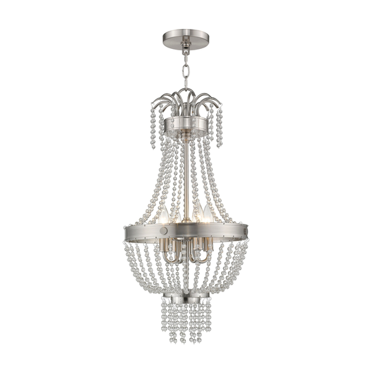 Livex Lighting Valentina 4-Light Mini Pendant - 12.75" Dia. x 26" H - 12.75" Dia. x 26" H