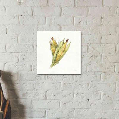 Veggie Market III Corn by Anne Tavoletti - Wrapped Canvas Painting Print
