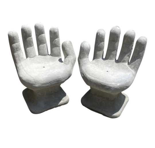 1990S Concrete Hand Chair - Single Including Shipping To New York