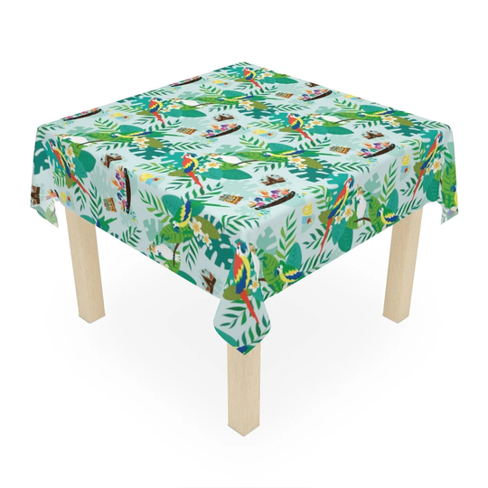 Enchanted Tiki Birds Table Cloth // 5 Sizes Home Decor, Travel, Seasonal Decorating, Linen, Kitchen, Dining