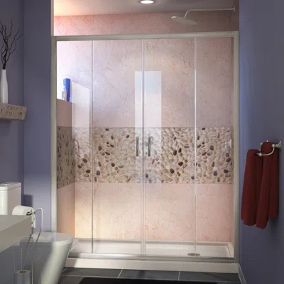 Visions 74.75" H Semi-Frameless Shower Enclosure