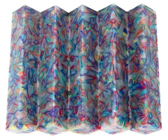 Diamond Painting Pen, Rainbow Bright, Swirl, Stylus Handturned, Alumilite