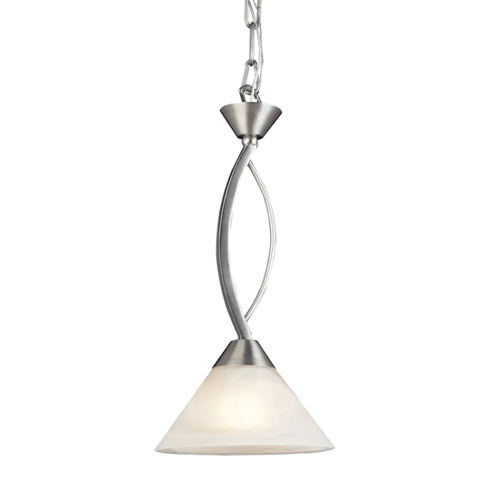 Elk Lighting Elysburg Single-light Satin Nickel Pendant