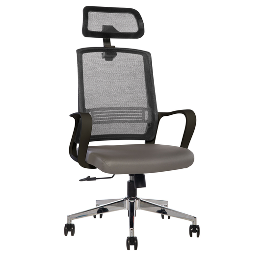 Sinfonia Song High Back Ergonomic Office Chair, Anti-viral Copper Mesh Back, Lumbar Support