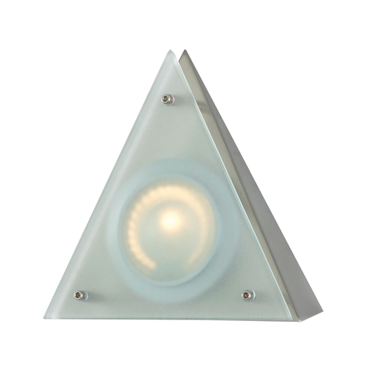Cornerstone Aurora 1 Light Wedge Disc Light In Stainless Steel