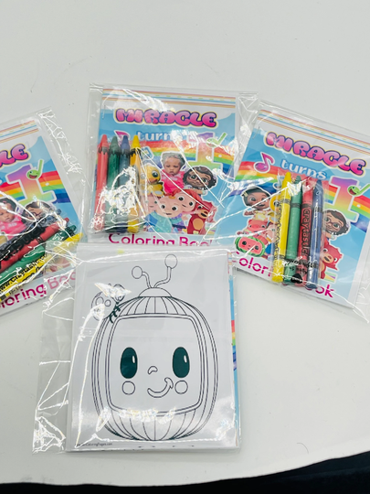 Custom Coloring Book Packs With Your Child's Picture & Theme