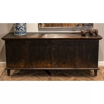 Ribbon 75" Wide Pine Wood Sideboard