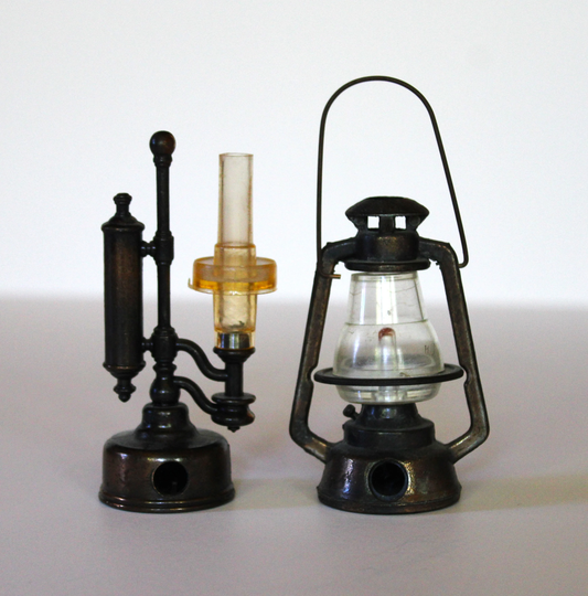 Vintage Lamp & Lantern Metal Pencil Sharpeners - Made in Hong Kong