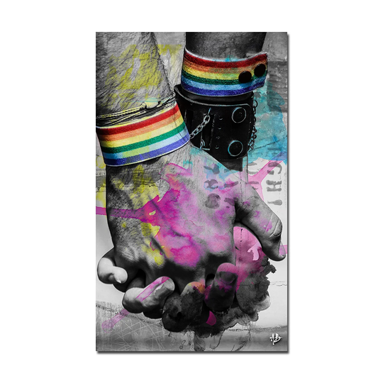 Ready2HangArt 'Color of Pride; Hold Hands' Canvas Wall Art