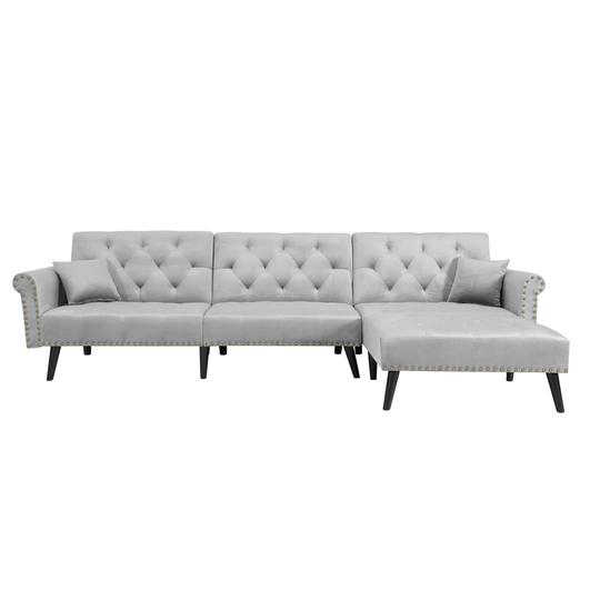 Casual and Comfortable Convertible Sofa Bed Sleeper Velvet