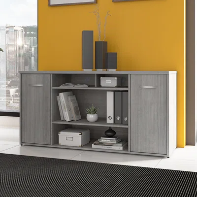 Studio C 60'' W 12 - Shelf Storage Cabinet
