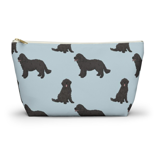 Newfie Pouch, Pencil Case, Dog Custom Teacher Bridesmaid Cosmetic Bag, Newfoundland Mom Zipper Makeup Accessory Pouch