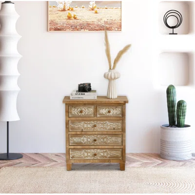 5 Drawer 25.59" W Chest