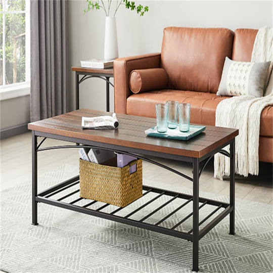 Coffee Table Set of 3pc For Living Room,1 Table and 2 End Table Sets