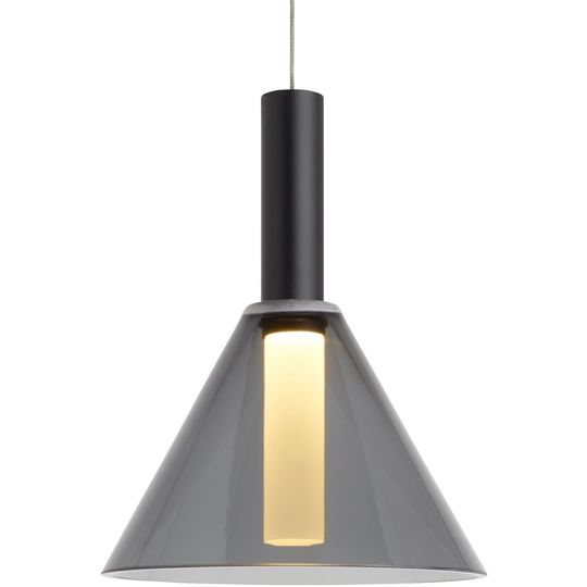 Tech Lighting Mezz 6-5/8" Wide Integrated LED Mini Pendant with Glass