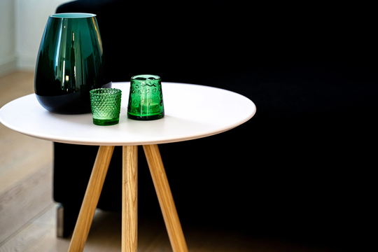 Mdf Wood Coffee Table | Wooden Round Desk Makeup Available in 7 Colors Modern Outdoor & Indoor Sofa Side Top