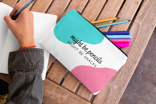 Cute Pencil Case, Tween Girl Gifts, Personalized Zipper Pouch, Kids Bag, Back To School Gift